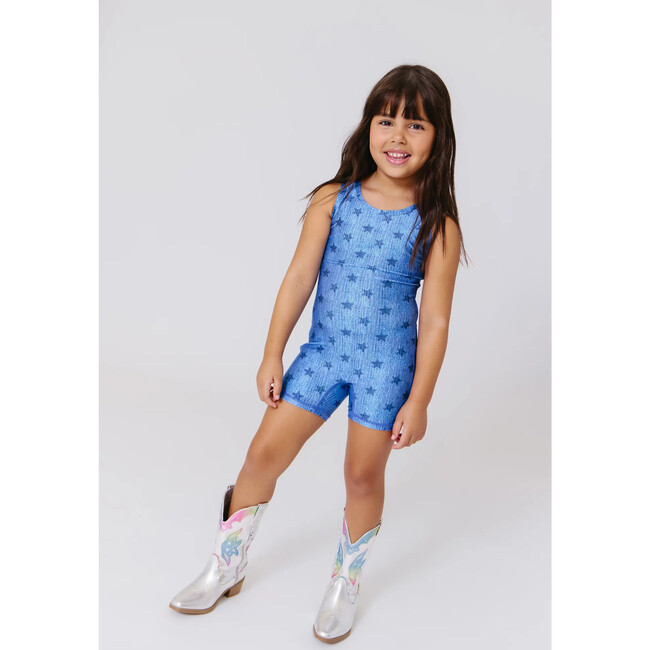 Girls Leotard, Star Denim