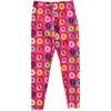 Girls Hi-Shine Leggings, Donuts on Pink - Leggings - 1 - thumbnail