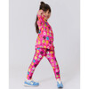 Girls Hi-Shine Leggings, Donuts on Pink - Leggings - 2