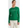 Wool-Cashmere Merry Christmas Sweater, Jolly Green - Sweaters - 1 - thumbnail