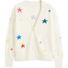 Wool-Cashmere Star Cardigan, Cream - Sweaters - 3