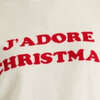 Wool-Cashmere J'adore Christmas Sweater, White - Sweaters - 5