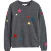 Wool Cashmere Star Sweater, Grey - Sweaters - 3