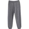 Wool Cashmere Cuffed Joggers, Grey - Sweaters - 3 - thumbnail