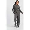 Wool Cashmere Blend Relaxed Hoodie Sweater, Grey - Sweaters - 2 - thumbnail