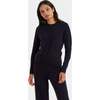 Wool & Cashmere Cropped Sporty Sweater, Navy - Sweaters - 1 - thumbnail