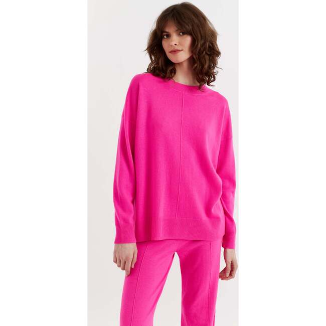 Wool & Cashmere Slouchy Sweater, Pink