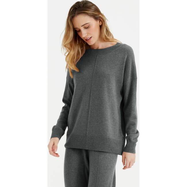 Wool & Cashmere Slouchy Sweater, Grey