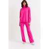 Relaxed Roll Neck Wool & Cashmere Sweater, Pink - Sweaters - 2 - thumbnail