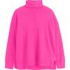 Relaxed Roll Neck Wool & Cashmere Sweater, Pink - Sweaters - 4 - thumbnail