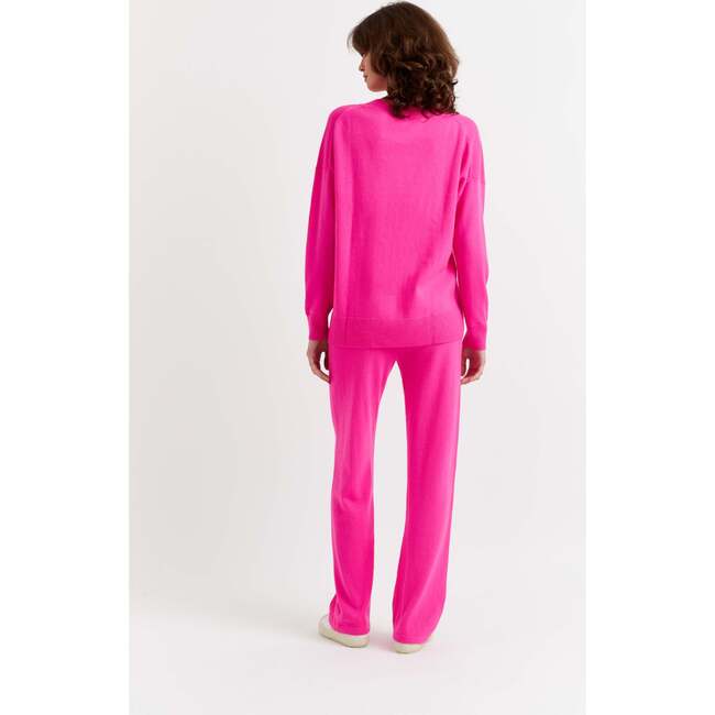 Wool & Cashmere Slouchy Sweater, Pink - Sweaters - 3