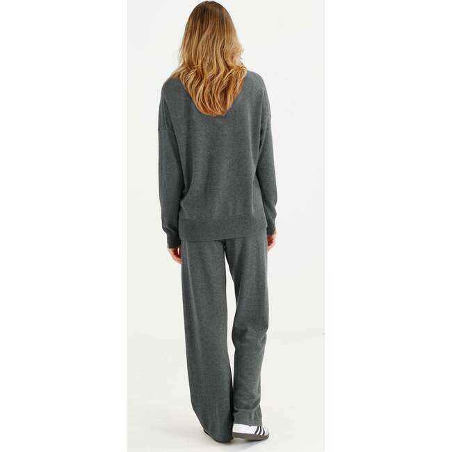 Wool & Cashmere Slouchy Sweater, Grey - Sweaters - 3