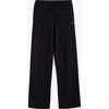 Pure Cashmere Wide Leg Pants, Navy - Pants - 3