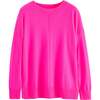Wool & Cashmere Slouchy Sweater, Pink - Sweaters - 4