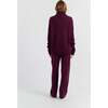 Pure Cashmere Rollneck Sweater, Mulberry - Sweaters - 2 - thumbnail