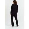 Relaxed Roll Neck Wool & Cashmere Sweater, Black - Sweaters - 3