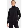 Pure Cashmere Roll Neck Sweater, Black - Sweaters - 1 - thumbnail