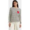 Breton Heart Wool & Cashmere Sweater, Cream - Sweaters - 1 - thumbnail