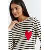 Breton Heart Wool & Cashmere Sweater, Cream - Sweaters - 2 - thumbnail