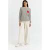 Breton Heart Wool & Cashmere Sweater, Cream - Sweaters - 3 - thumbnail