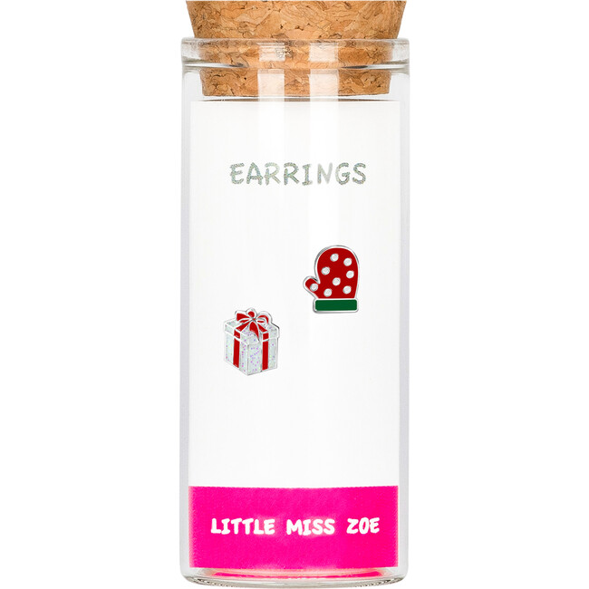 Stud Earrings in a Bottle - Present/Mitten, Multi