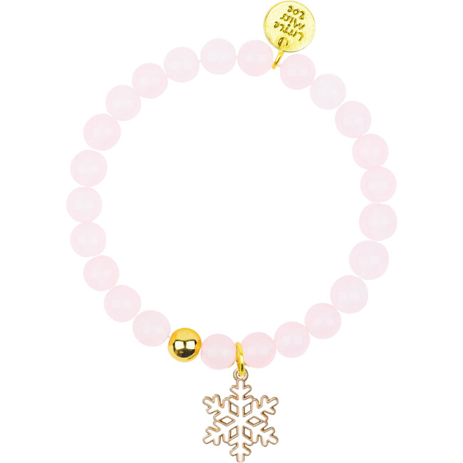 Snowflake Gemstone Bracelet, Pink