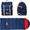 Sleep-N-Pack™ Big Kid Sleeping Bag Backpack, NASA Navy Iris /Fiery Red - Sleepbags - 2