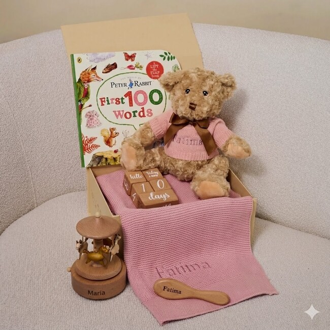 Little Carousel Gift Set Horse, Rose