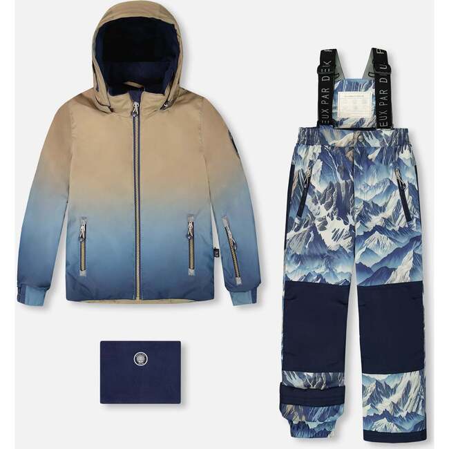 Two-Piece Play Snowsuit, Blue Mountains