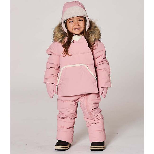 One-Piece Baby Snug Snowsuit Designed for Car Seat, Pink