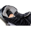 Nido Mild Climate Wrap, Black Velour - Stroller Accessories - 2 - thumbnail