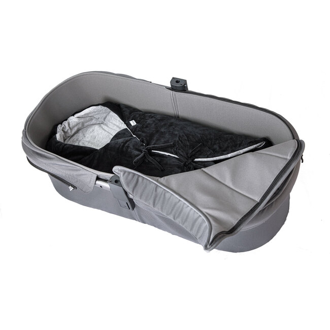 Nido Mild Climate Wrap, Black Velour - Stroller Accessories - 3