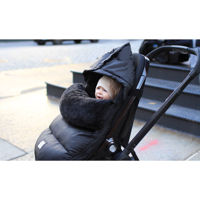 Plush Pod, Black - Stroller Accessories - 5