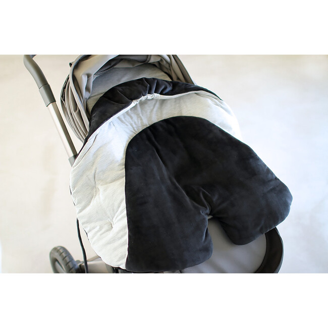Nido Mild Climate Wrap, Black Velour - Stroller Accessories - 6