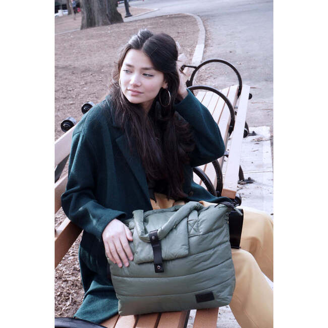 Capri Diaper Tote, Evening Green - Bags - 4