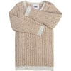 Ribbed Knit Long Sleeve Retro Top, Oat - Shirts - 6 - thumbnail