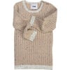 Ribbed Knit Long Sleeve Retro Top, Oat - Shirts - 7 - thumbnail