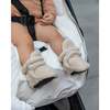 Plush Baby Booties With Anti-Slip Grip Soles, Sand - Booties - 6 - thumbnail
