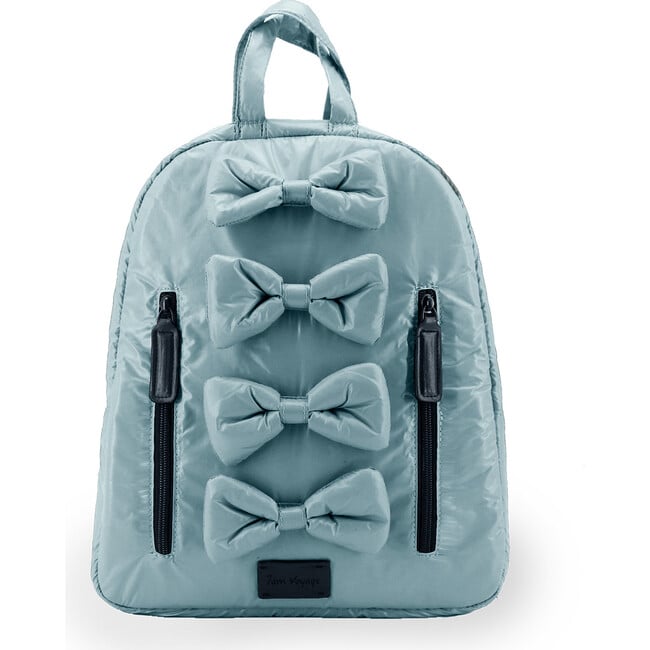 Midi Bows Backpack, Blue - Backpacks - 1