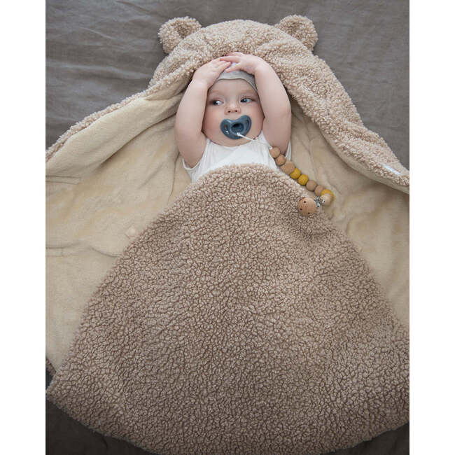 NidoBebe Wrap, Oatmeal Teddy - Swaddles - 5