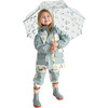 House Print Rain Boots, Teal - Rain Boots - 5 - thumbnail