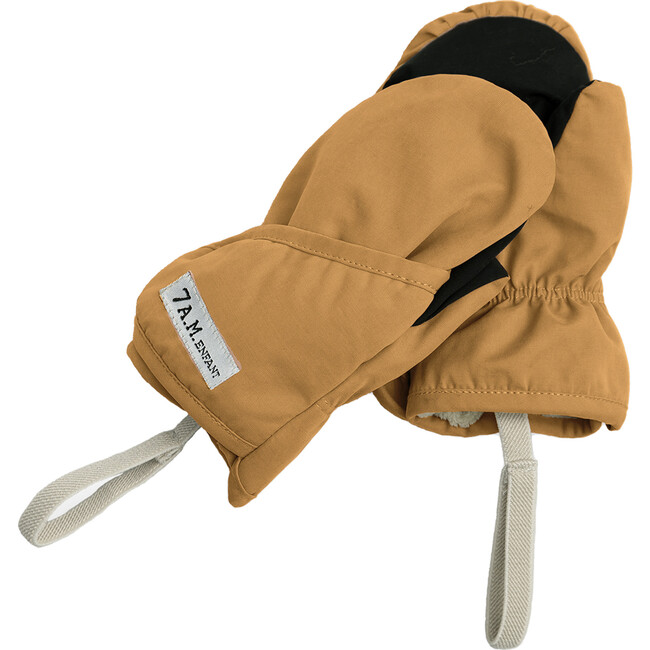 Benji Slip-On Mittens, Cognac
