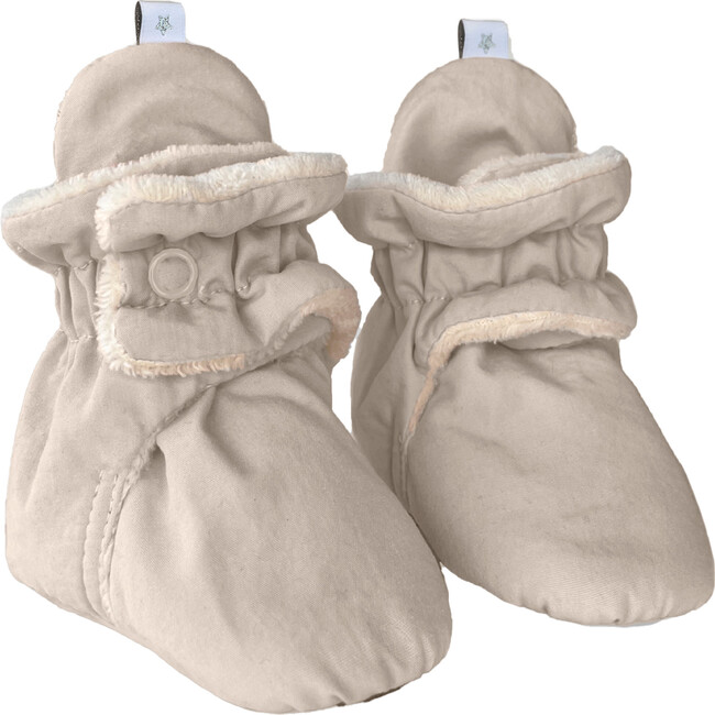 Airy Baby Booties With Anti-Slip Grip Soles, Brush