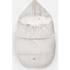 TundraPOD Plush Zipper Sleep Pod, White Fur & Beige Heather - Stroller Accessories - 5 - thumbnail