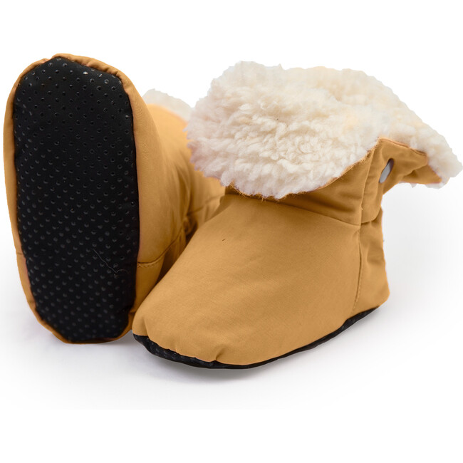 Baby Benji  Anti-Slip Sole Booties, Cognac