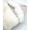 TundraPOD Plush Zipper Sleep Pod, White Fur & Beige Heather - Stroller Accessories - 7 - thumbnail