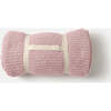 Fuzzy Cushy Ribbed Blanket, Ash Rose - Blankets - 3 - thumbnail
