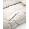 Evolution Tundra 212 Hook-N-Loop Zipper Blanket, White Fur & Beige Heather - Stroller Accessories - 4 - thumbnail