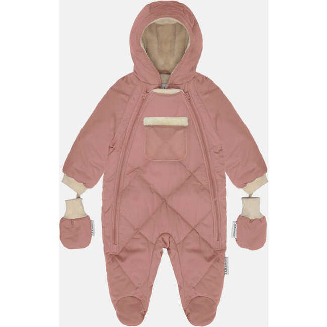 Bebe Benji Snowsuit, Rose Dawn Quilted