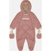 Bebe Benji Snowsuit, Rose Dawn Quilted - Snowsuits - 1 - thumbnail